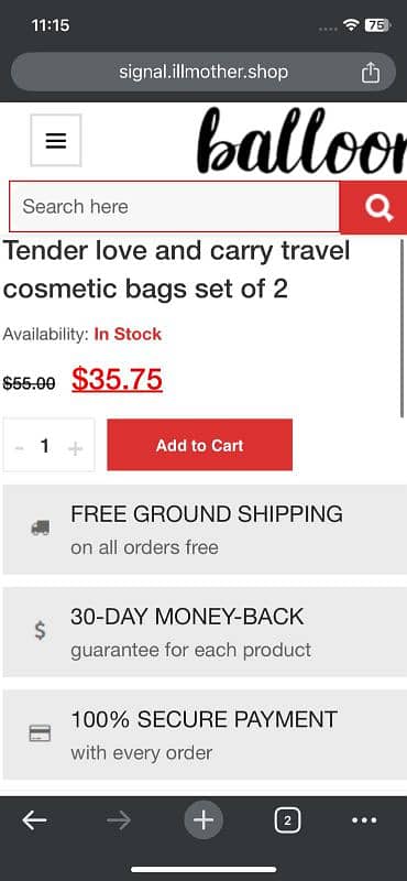 Original TENDER LOVE+CARRY Makeup Bag 1