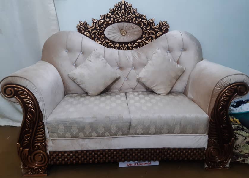 6 seater sofa set (unused, lush condition) 0