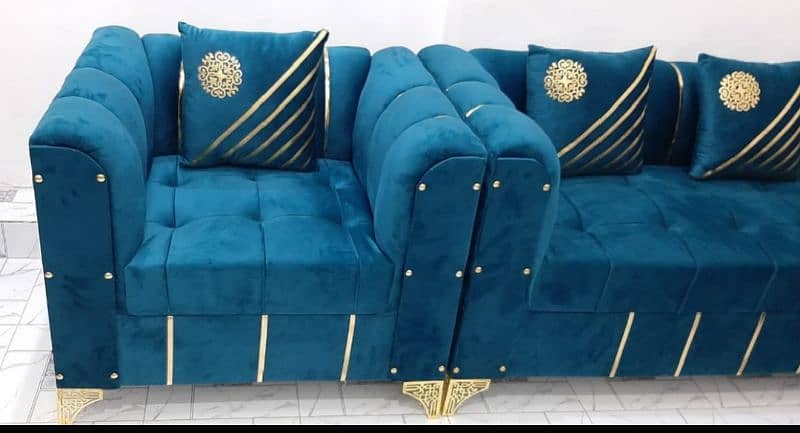 New Texture Design 6 Seater Stylish Sofa Set 5