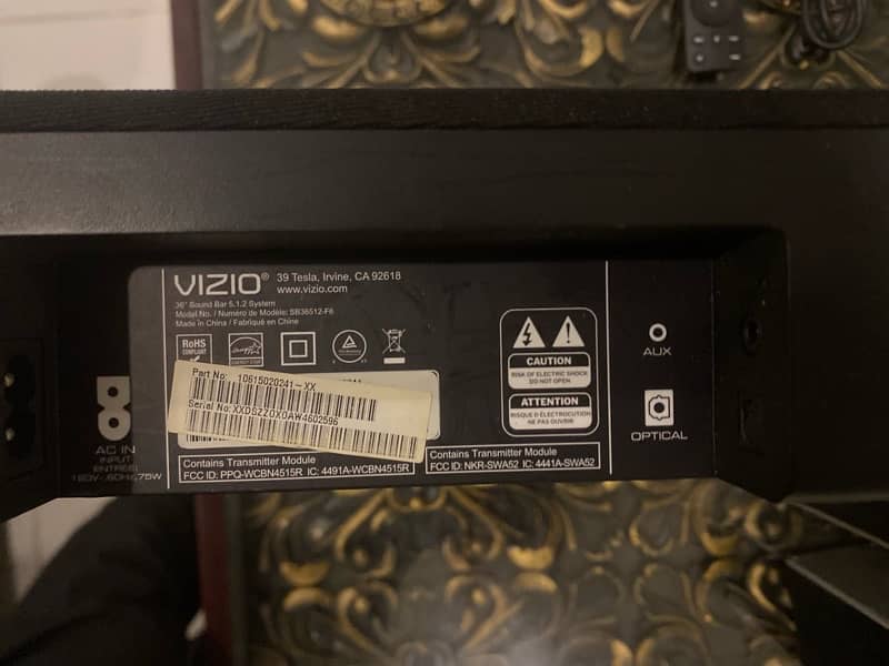 VIZIO SB36512 - F6 (5.1. 2 Dolby Atmos) Wireless Soundbar 8