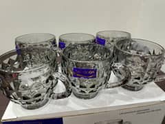 Glass Mug Set | DELISOGA Premium Crystal Mug set