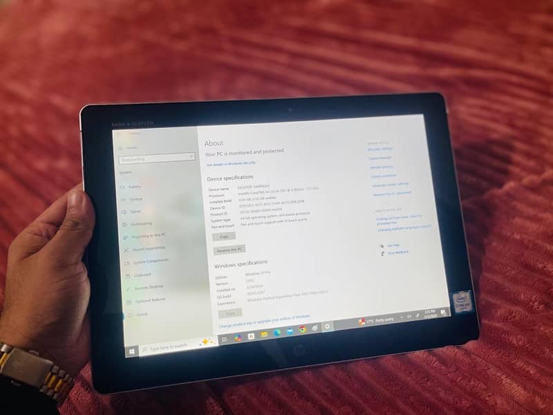 HP Elite x2  Core m3 4