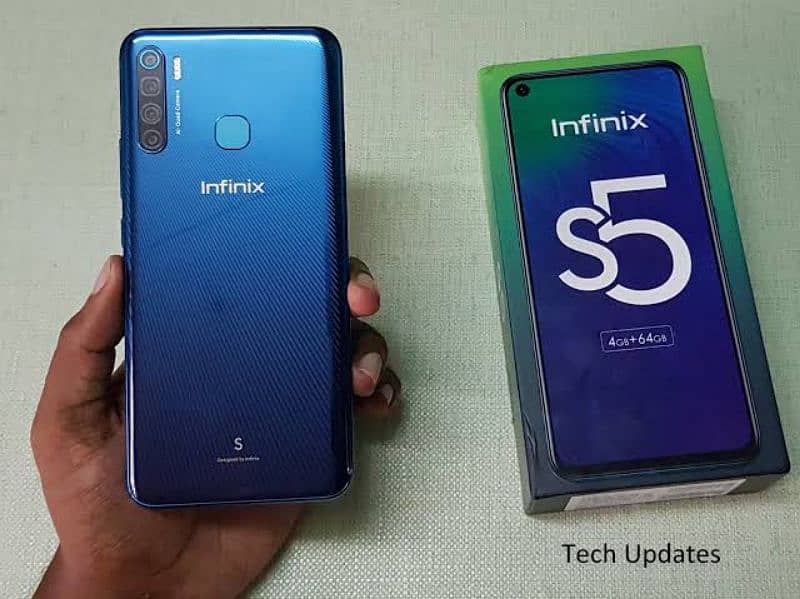 Infinix s5 4/64 with box charger Exchange possible 0