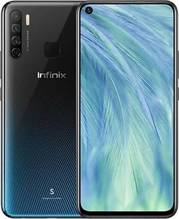 Infinix s5 4/64 with box charger Exchange possible 1