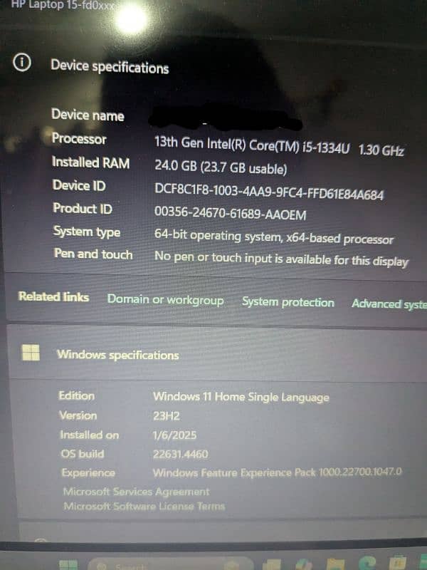 HP 13th Gen Laptop Almost New 5