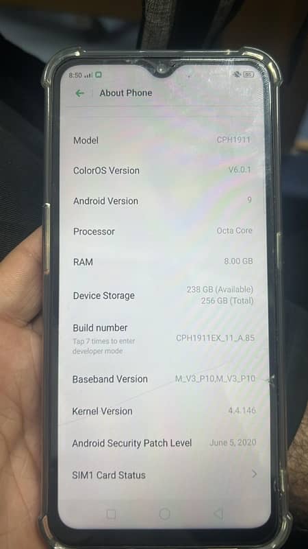 oppo f11 8/256 gb  10/10 condition home used 3