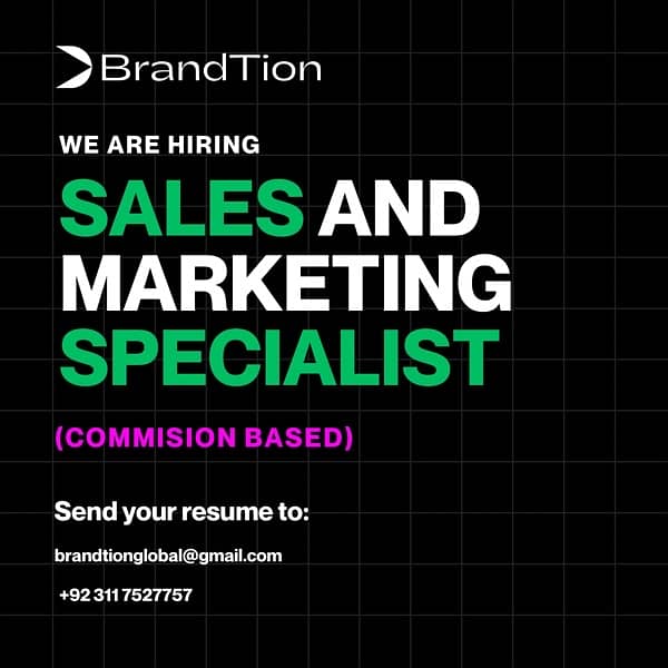 Sales and Marketing Specialist (Commission-Based) 0