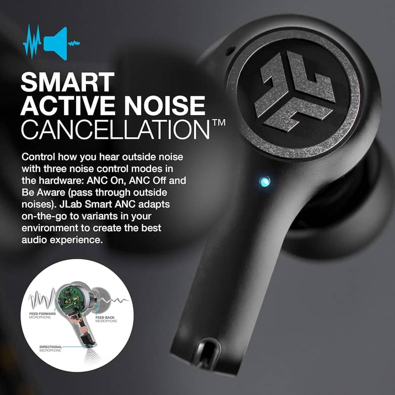 JLab Epic Air ANC True Wireless Bluetooth 5 Earbuds 3