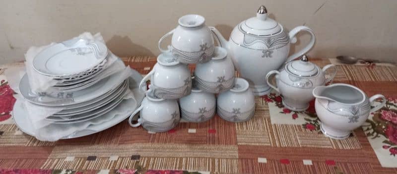 tea set, sweet set is new with box pack. reseable price 0