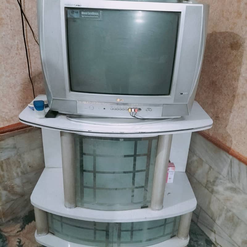 LG TV with Trolley 0