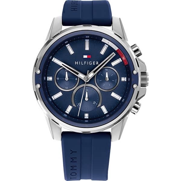 Tommy Hilfiger Men’s Quartz Silicone Strap Blue Dial Watch 1791791 0