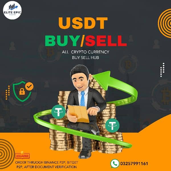 USDT BUY / Sell Service Available including All Crypto Currencies 0