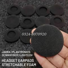 Jabra Plantronics Logitech Headset Foam EARpads Evolve 20 RedWire Ear