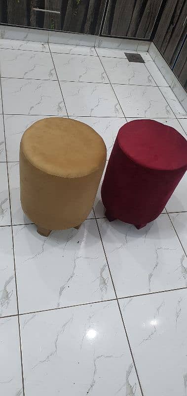 Ottoman Stool Pair For Sell 2