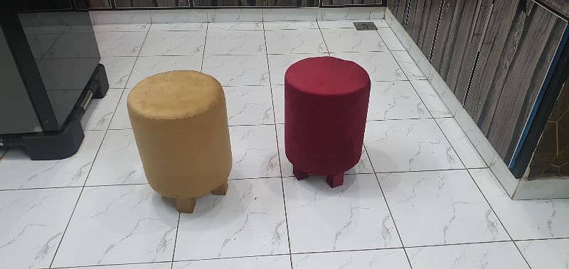 Ottoman Stool Pair For Sell 3