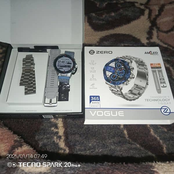 zero vogue watch for sale 2 months used 5