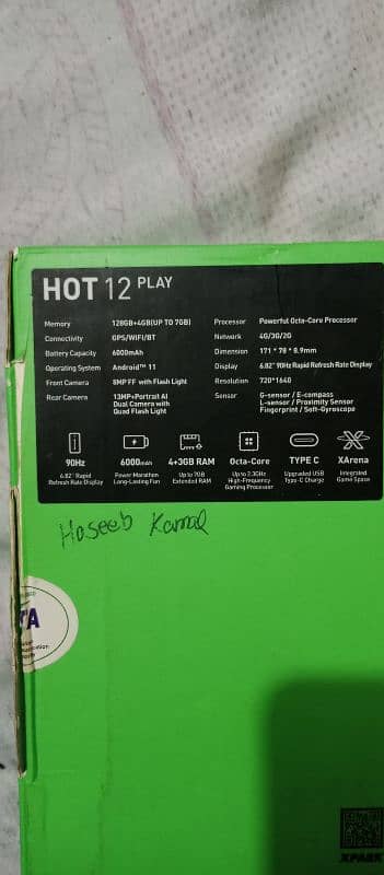 Infinix hot 12 play lush condition 9