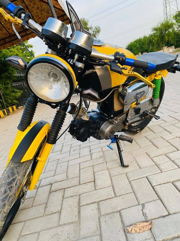 modify Honda Bike yellow 5