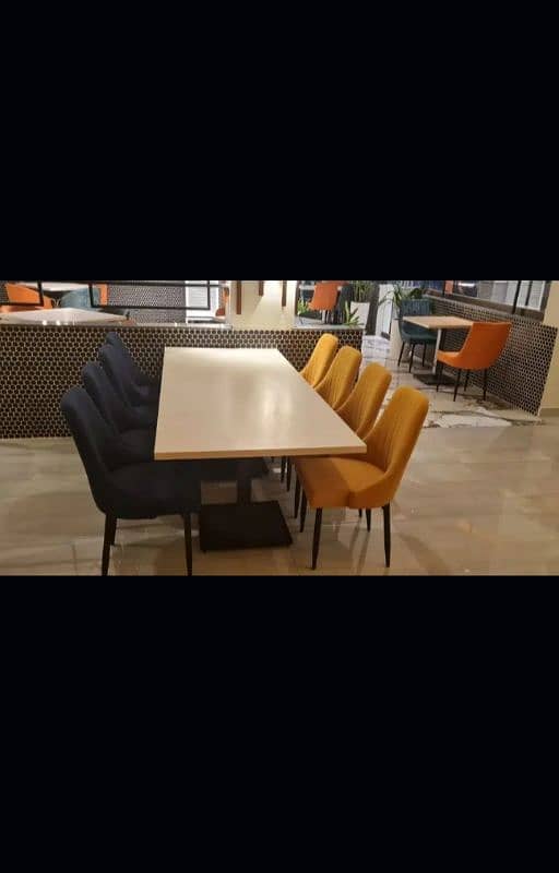 DINING FURNITUR CHAIRS TABLE SET AVAILABLE FOR CAFE'S RESTAURANT HOTEL 2