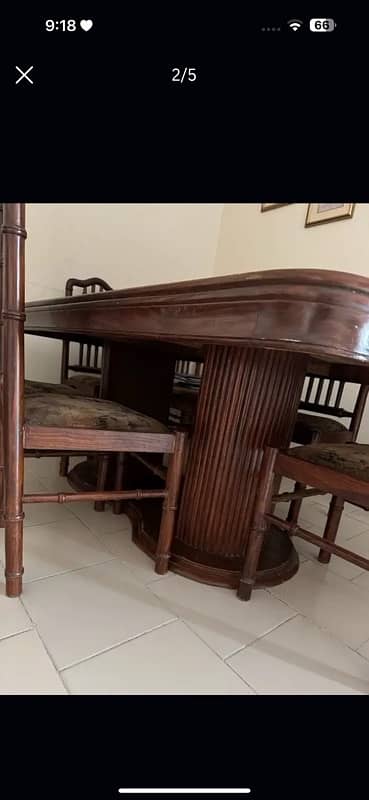 8 Seater Dining Table with solid wood 1