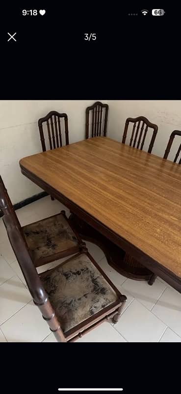 8 Seater Dining Table with solid wood 2