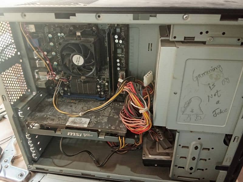 Computer and CPU with mouse and keyboard. 2