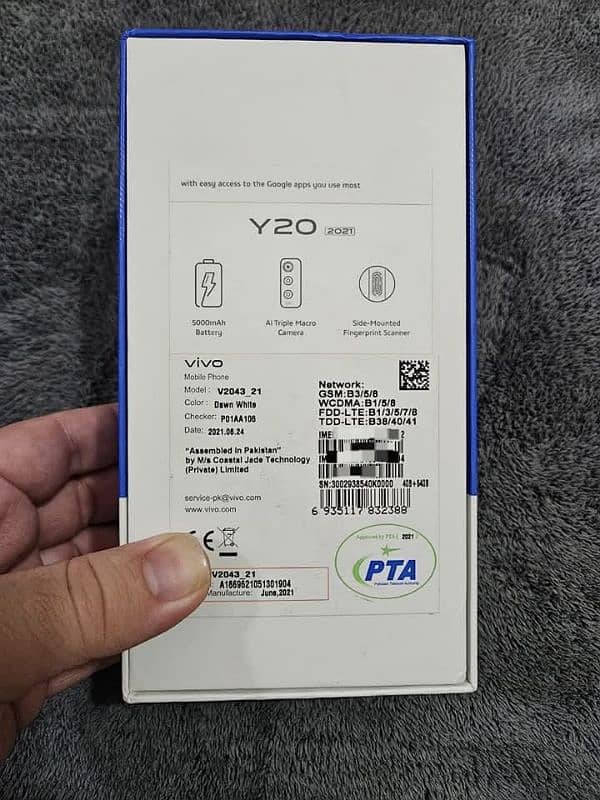 vivo Y20 what's app 03230915322 9