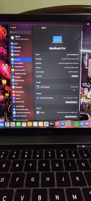 Macbook pro 2018 Cto Model 6