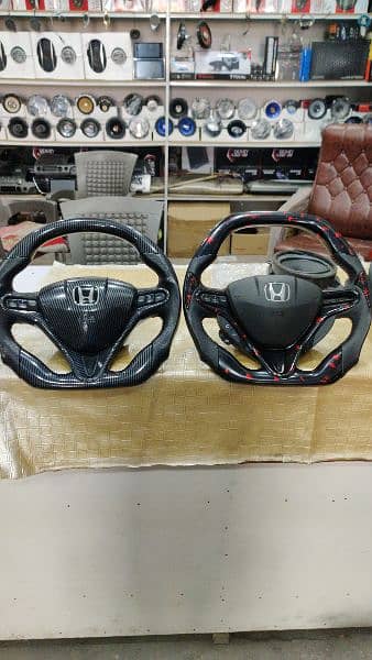 Multimedia steering wheel installation, Speakers, Android panel 9