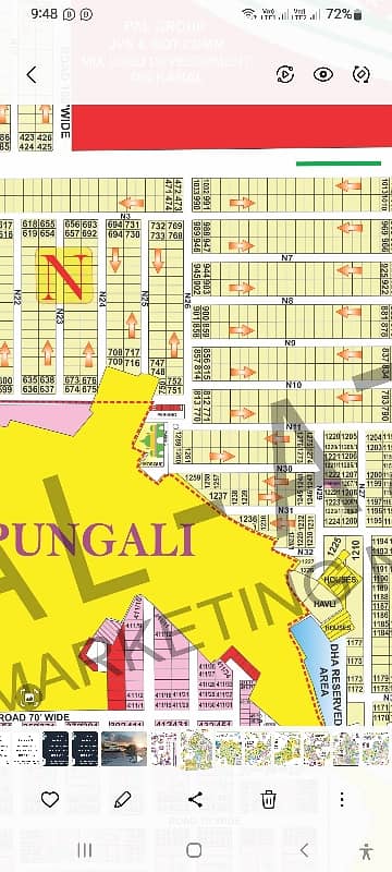 Kanal Plot For Sale in DHA Phas 6 Block N Plot Number 707 0