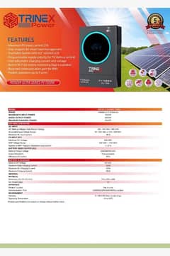 TRINEX Power Pioneer Ultra  Series PV7000 6KW solar Hybrid Inverter