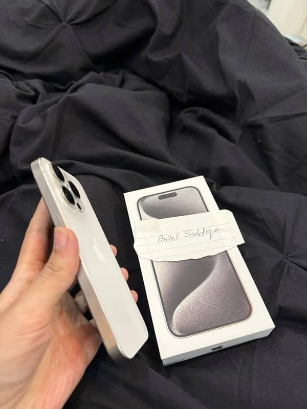 IPhone 15 Pro | 256GB | White Titanium | PTA Approved 0