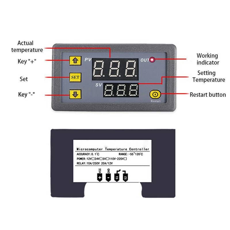 220v XH W3001 & W3230  Temperature Controller 5