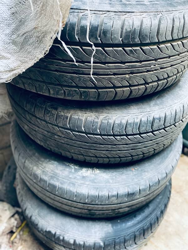 tires and Honda city rims 1