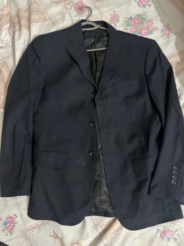 boss brand navy blue clr pent coat 3