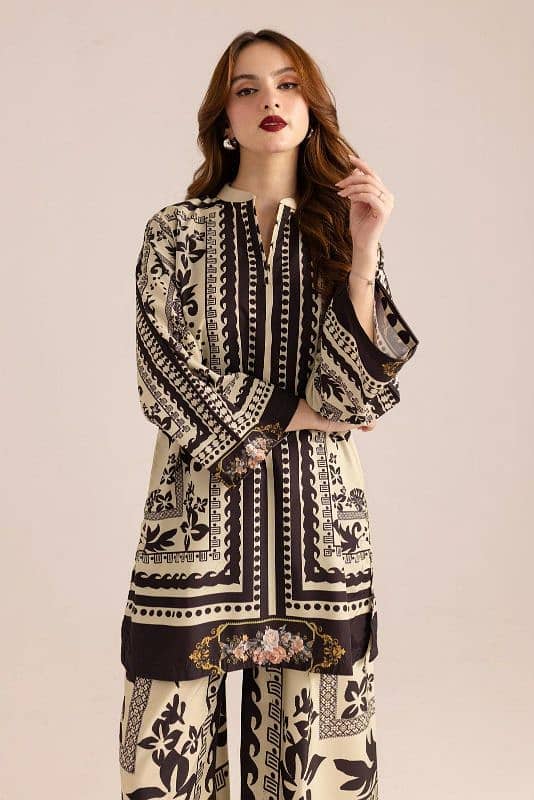 stylish printed shirt for women stiched shirt 2pcs 2