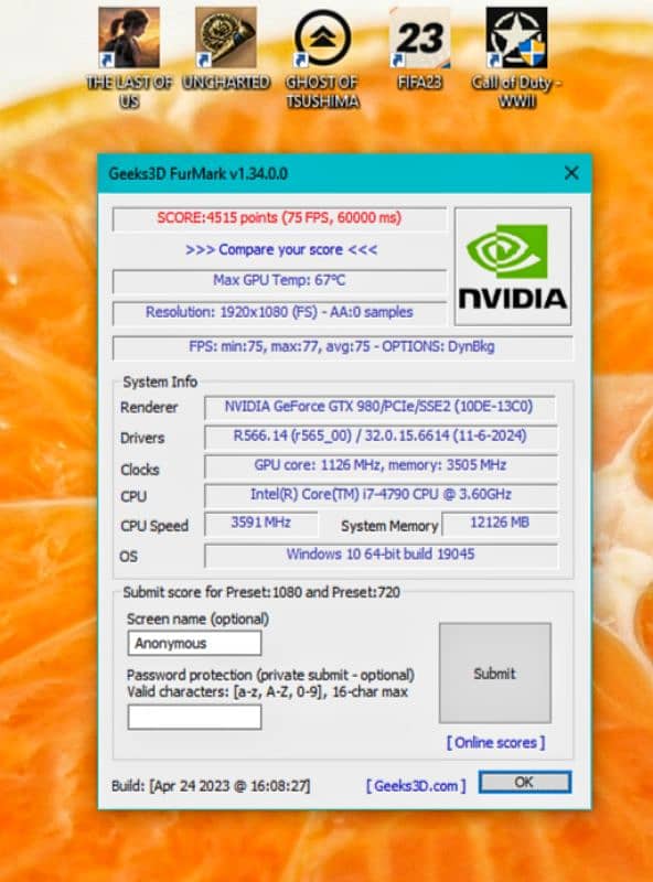 NVIDIA GTX 980 4GB 6