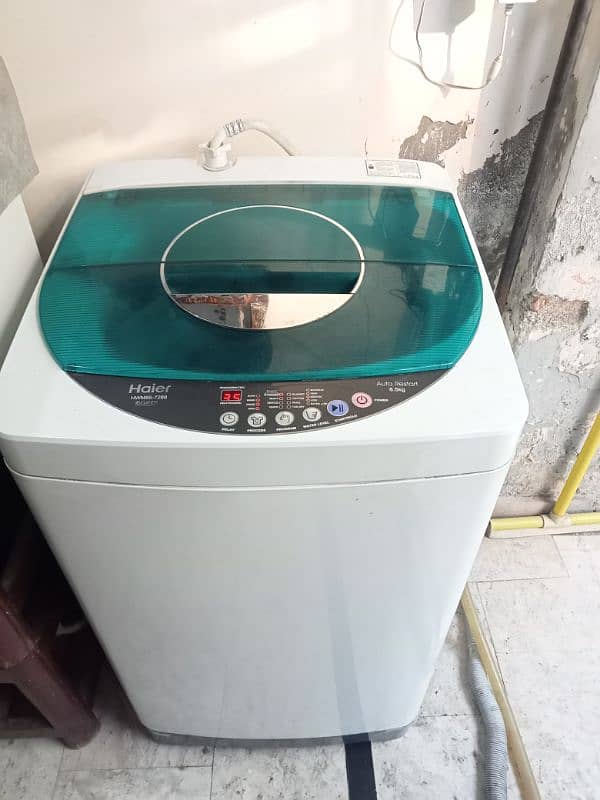 Haier Fully Automatic Washing Machine totally Genuine Condition 1