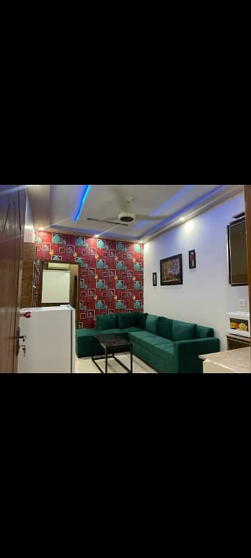 1 bed living fully furnished flat for rent near emporium mall and expo center block H3 1