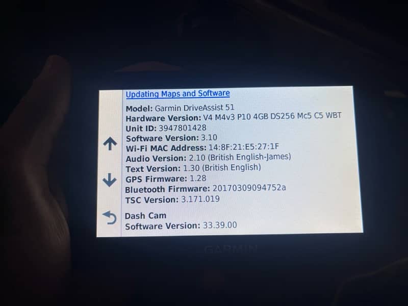 Model Garmin Drive assist 51 3