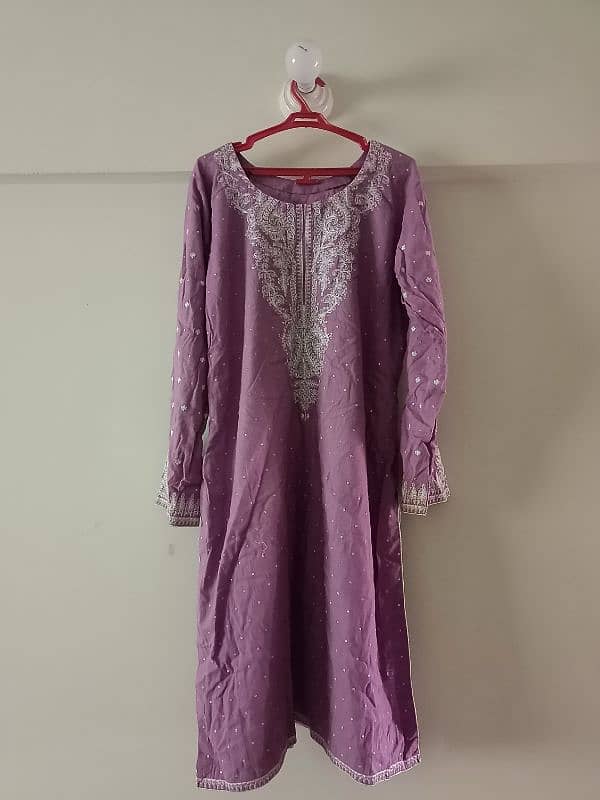 2pc embroided dress large size 0