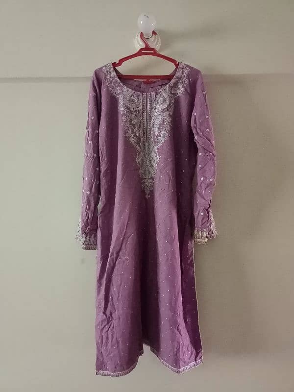 2pc embroided dress large size 1