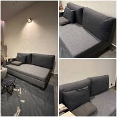 Leather Sofa and Jute sofa