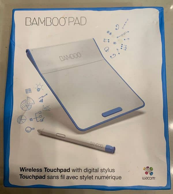 Wacom Bamboo Pad CTH300U Wireless Touchpad with Stylus 0