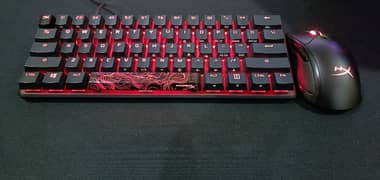 HyperX Alloy Origins60 keyboard & HyperX Pulsefire Dart Wireless mouse