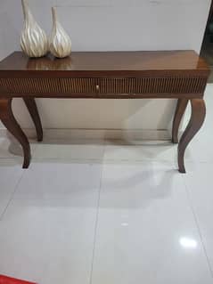 wooden console table