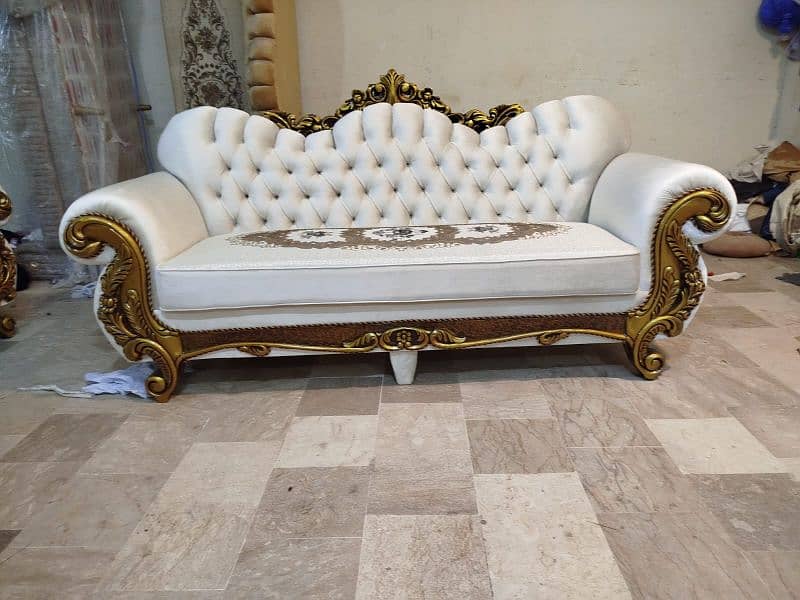 L shape sofa set / 5 seater sofa set / wooden sofa set / luxury sofa 14