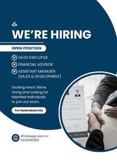 job for sales and management staff