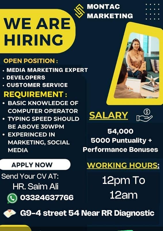 Job for male and female | CSR HIRING | Call Center Job In Islamabad 0