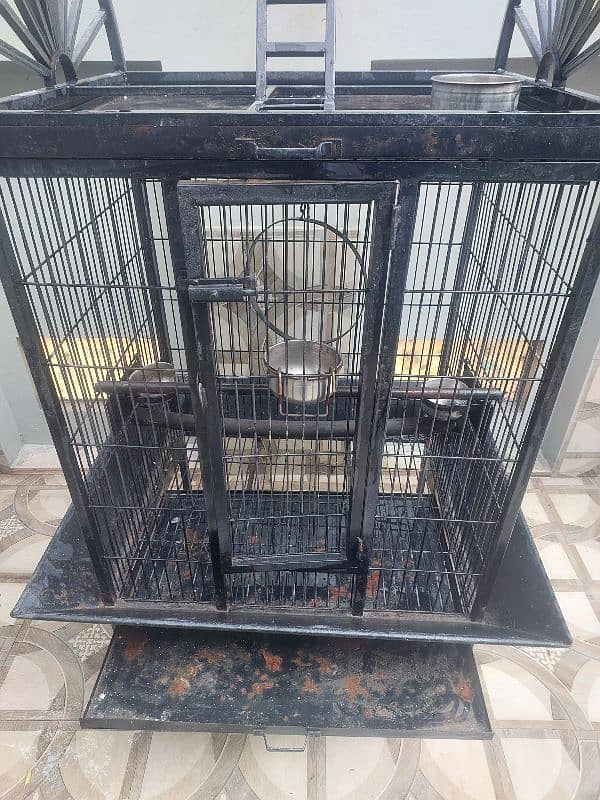 Steel Parrot Cage in Pristine condition for sale 1